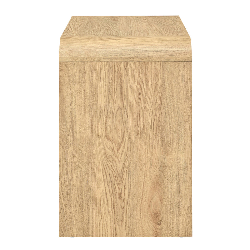 MARA TWO DRAWER END TABLE / BEDSIDE TABLE-NATURAL