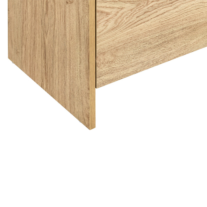 MARA TWO DRAWER END TABLE / BEDSIDE TABLE-NATURAL
