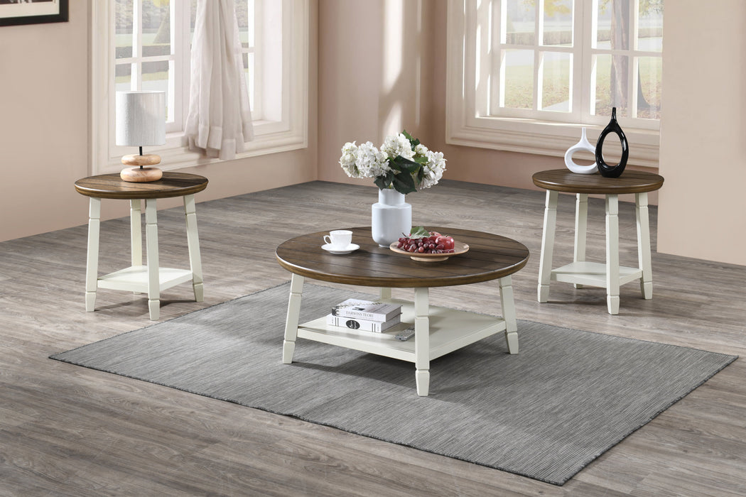 FLAHERTY 3 PIECE OCCASIONAL SET- 1 COFFEE & 2 END TABLES -TWO