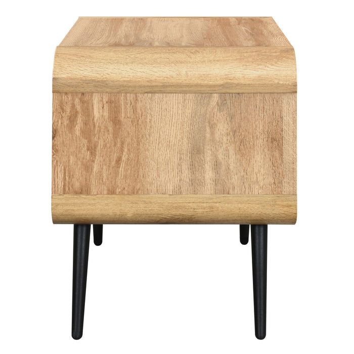 ROWAN ONE DRAWER END TABLE/BEDSIDE TABLE-NATURAL