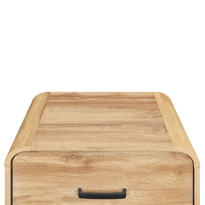 ROWAN ONE DRAWER END TABLE/BEDSIDE TABLE-NATURAL