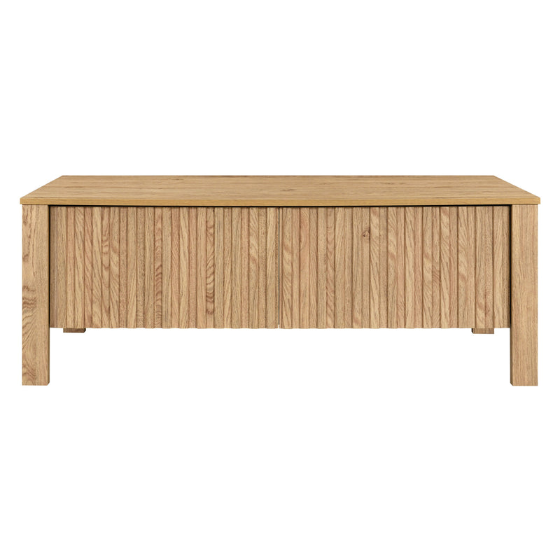 THAYER 47" TWO DRAWER COFFEE TABLE-NATURAL