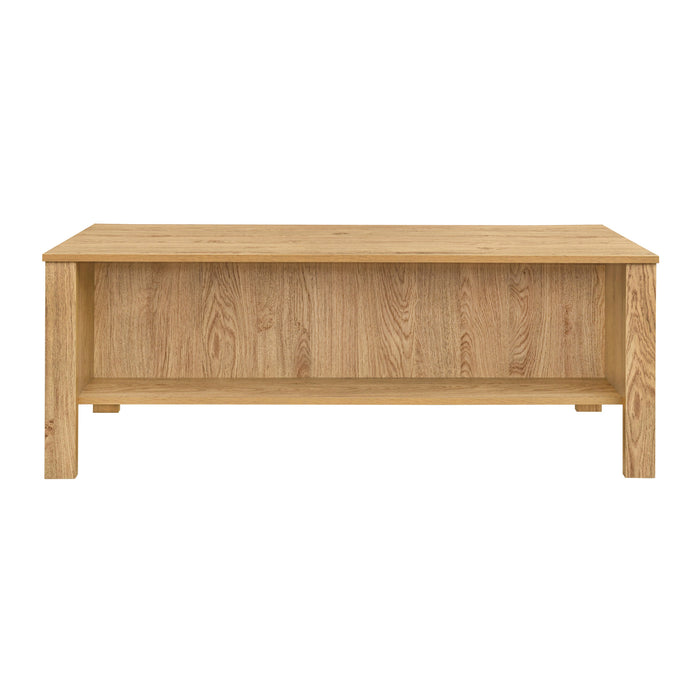 THAYER 47" TWO DRAWER COFFEE TABLE-NATURAL
