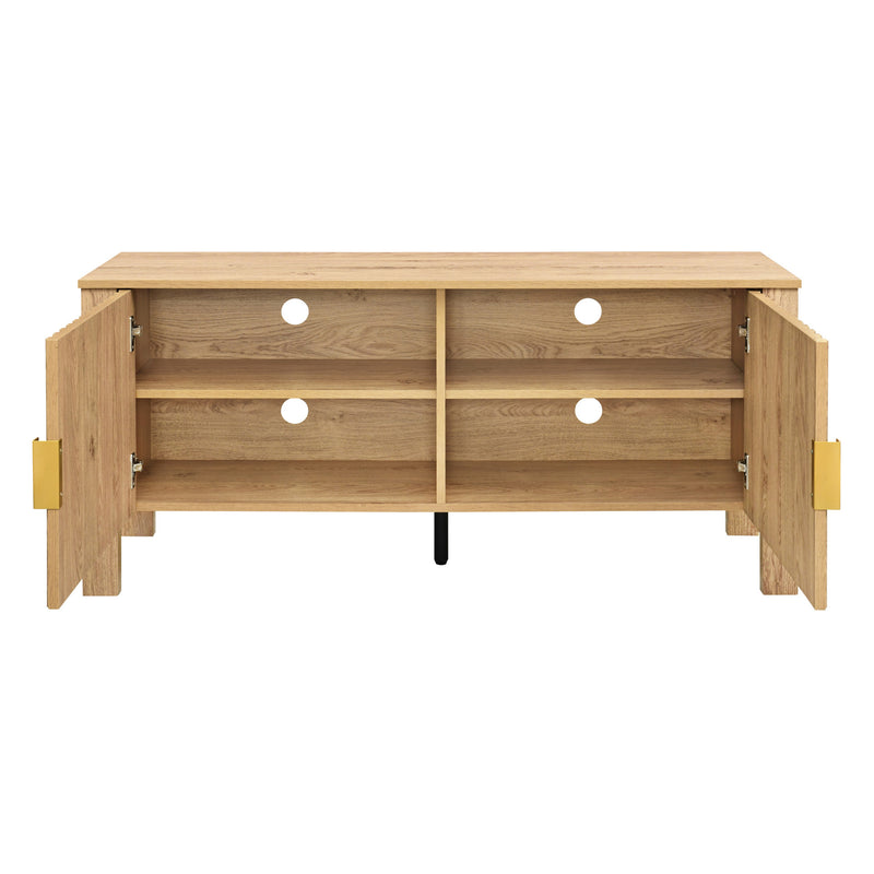 THAYER 47" TWO DOOR  TV CONSOLE- NATURAL