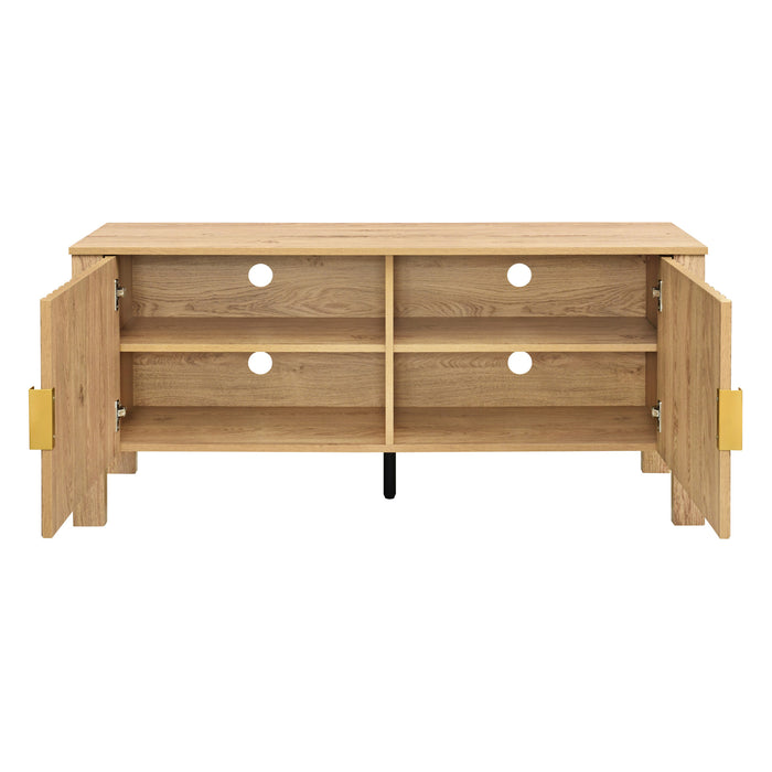 THAYER 47" TWO DOOR  TV CONSOLE- NATURAL