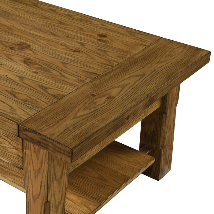 DUNCAN 2 DRAWER COFFEE TABLE -WALNUT