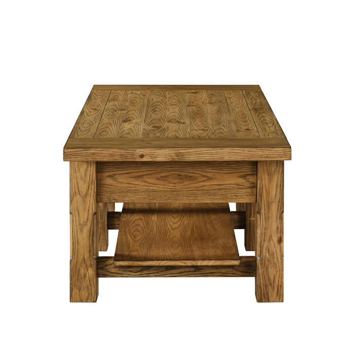 DUNCAN 2 DRAWER COFFEE TABLE -WALNUT