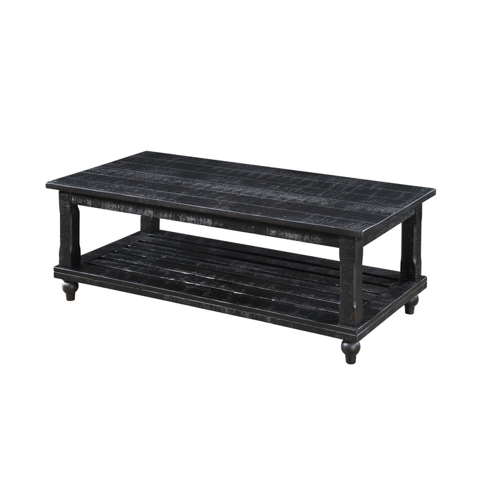 CADE 3 PIECE OCCASIONAL SET- 1 COFFEE & 2 END TABLES - BLACK