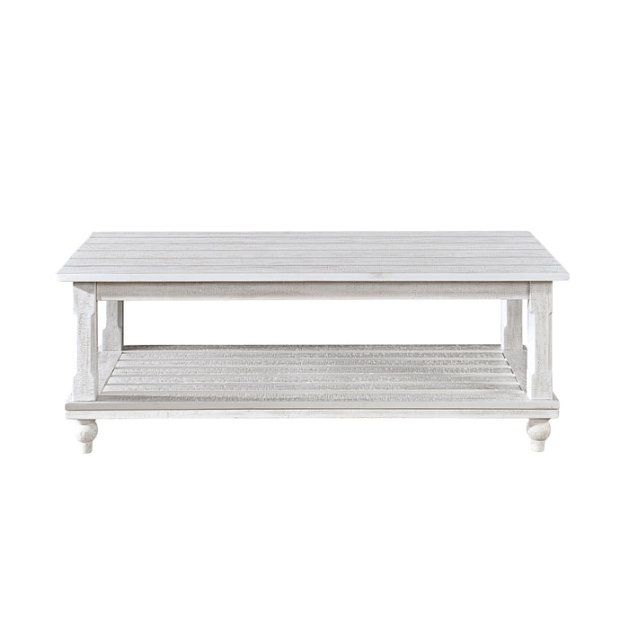 CADE 3 PIECE OCCASIONAL SET- 1 COFFEE & 2 END TABLES - WHITE