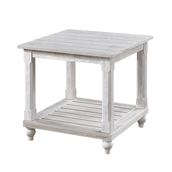 CADE 3 PIECE OCCASIONAL SET- 1 COFFEE & 2 END TABLES - WHITE