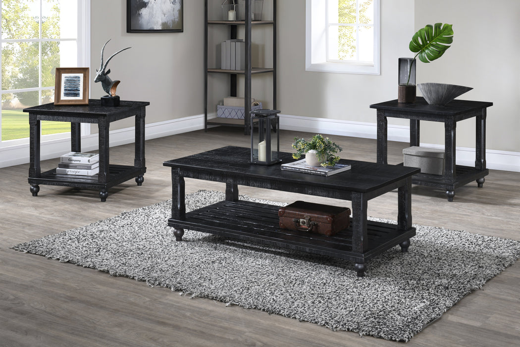 CADE 3 PIECE OCCASIONAL SET- 1 COFFEE & 2 END TABLES - WHITE