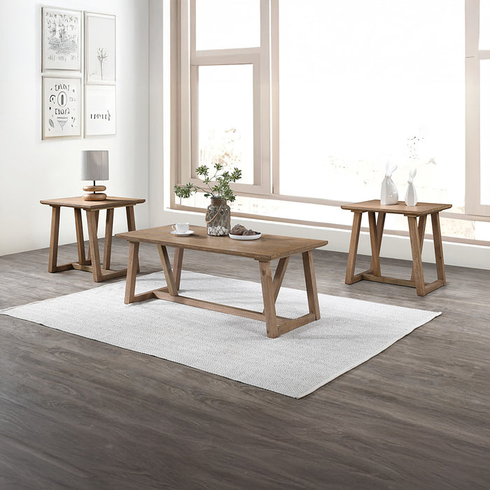 PUTNAM 3 PIECE OCCASIONAL SET- 1 COFFEE & 2 END TABLES -WALNU