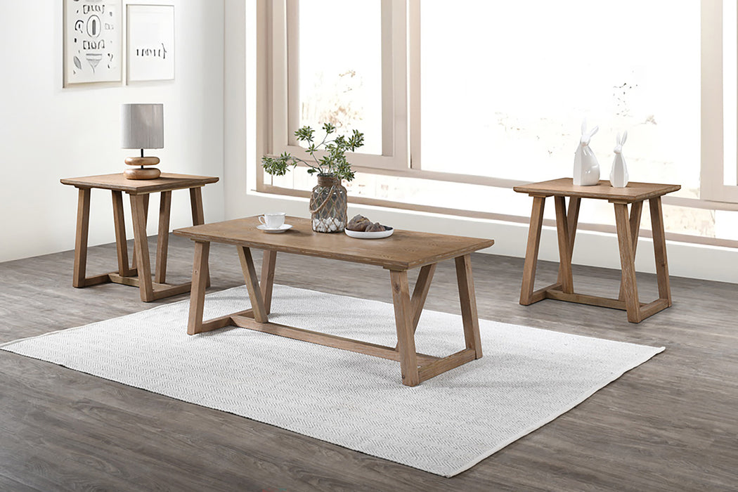 PUTNAM 3 PIECE OCCASIONAL SET- 1 COFFEE & 2 END TABLES -WALNU