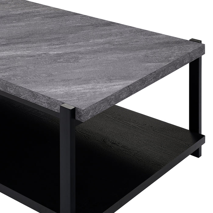 LINEA  3 PC OCCASIONAL SET- 1 COFFEE & 2 END TABLES-DK GRAY F