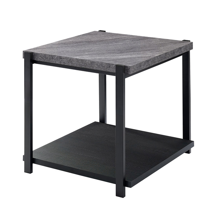 LINEA  3 PC OCCASIONAL SET- 1 COFFEE & 2 END TABLES-DK GRAY F