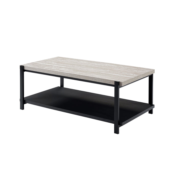 LINEA  3 PC OCCASIONAL SET- 1 COFFEE & 2 END TABLES-LT GRAY F
