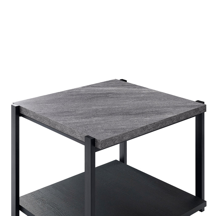 LINEA  3 PC OCCASIONAL SET- 1 COFFEE & 2 END TABLES-DK GRAY F