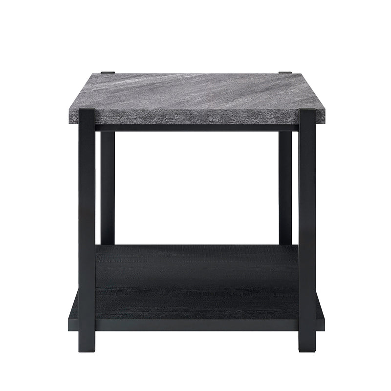 LINEA  3 PC OCCASIONAL SET- 1 COFFEE & 2 END TABLES-DK GRAY F
