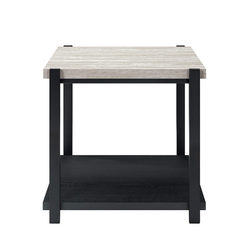 LINEA  3 PC OCCASIONAL SET- 1 COFFEE & 2 END TABLES-LT GRAY F