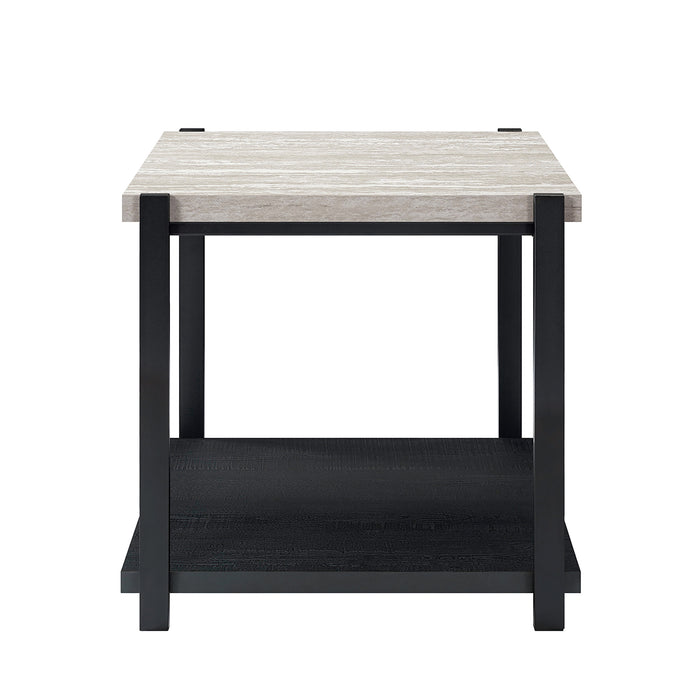LINEA  3 PC OCCASIONAL SET- 1 COFFEE & 2 END TABLES-LT GRAY F