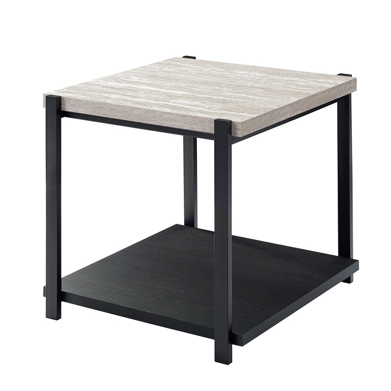 LINEA  3 PC OCCASIONAL SET- 1 COFFEE & 2 END TABLES-LT GRAY F
