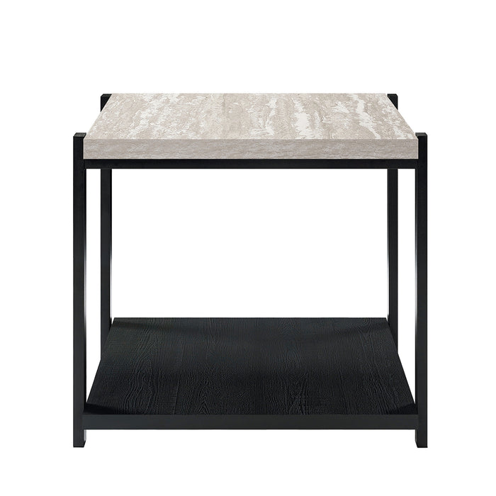 LINEA  3 PC OCCASIONAL SET- 1 COFFEE & 2 END TABLES-LT GRAY F