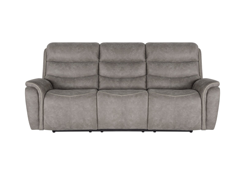 KAMARI  SOFA W/DUAL RECLINER-GRAY