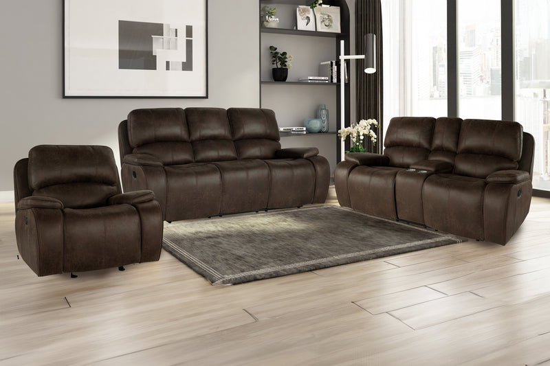 BROOKINGS POWER LIFT RECLINER W/ HEAT & MASSAGE-BROWN
