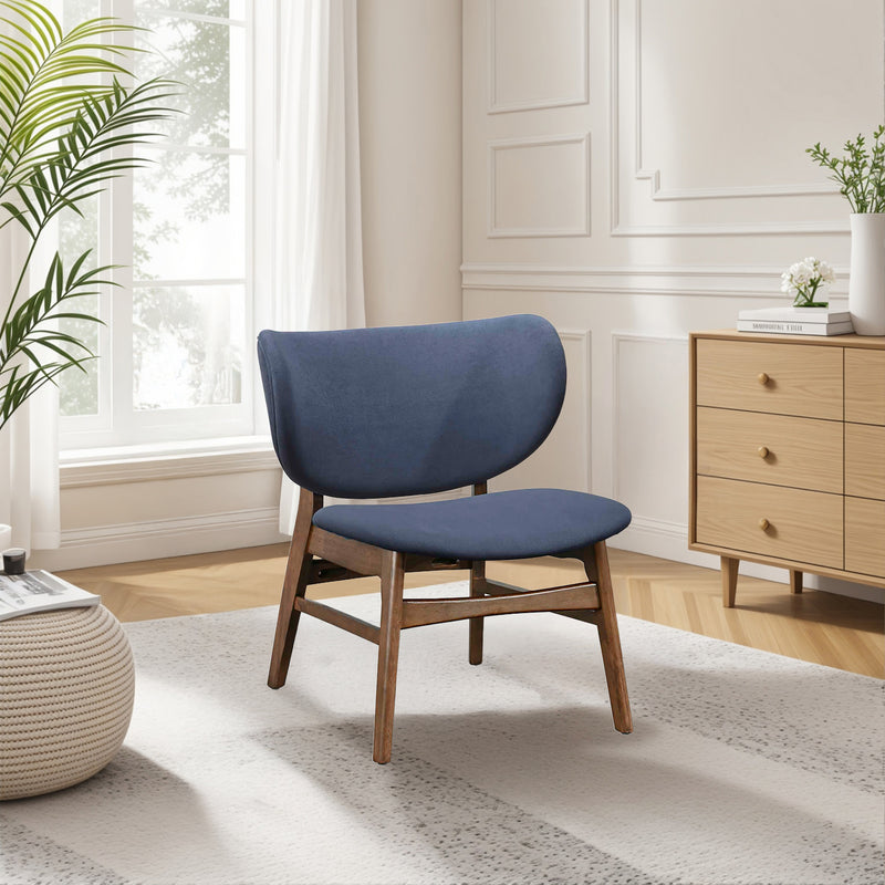 ADLER UPHOLSTERED LOUNGE CHAIR-BLUE