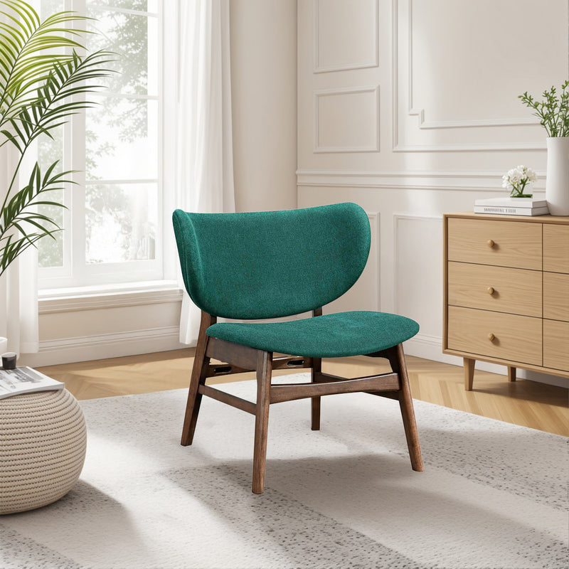 ADLER UPHOLSTERED LOUNGE CHAIR-GREEN