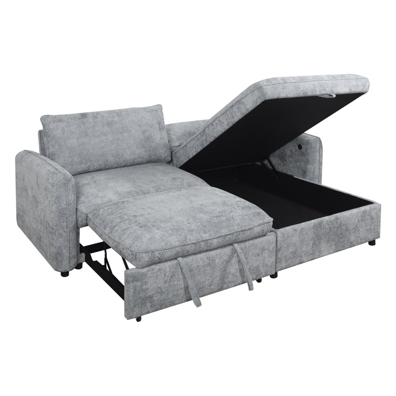 FINN STORAGE CHAISE-GRAY