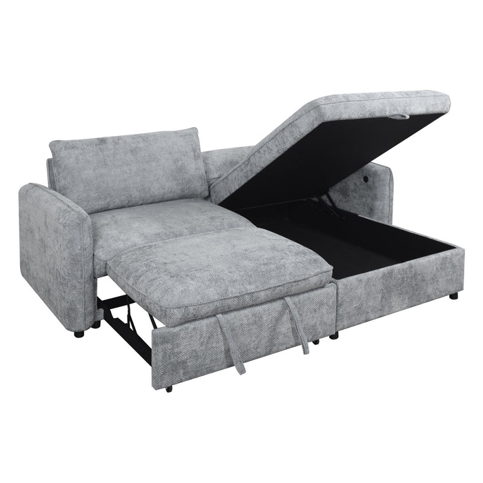 FINN STORAGE CHAISE-GRAY