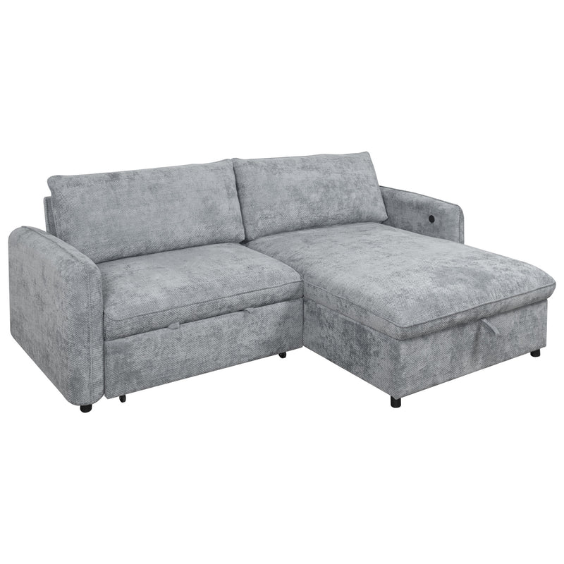 FINN STORAGE CHAISE-GRAY