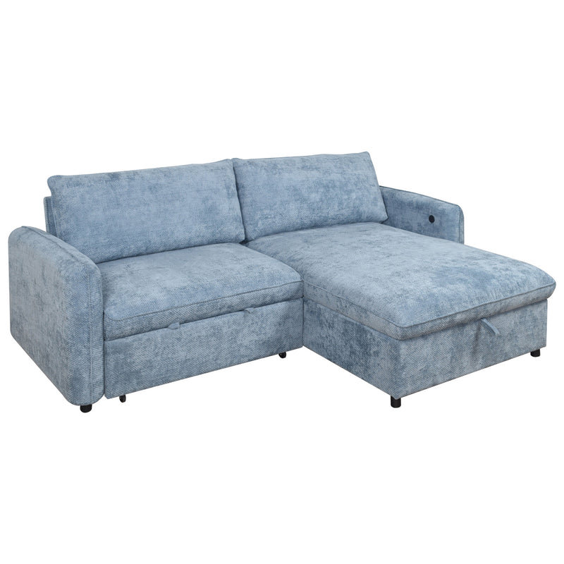 FINN LOVESEAT W/POP UP SLEEPER-BLUE
