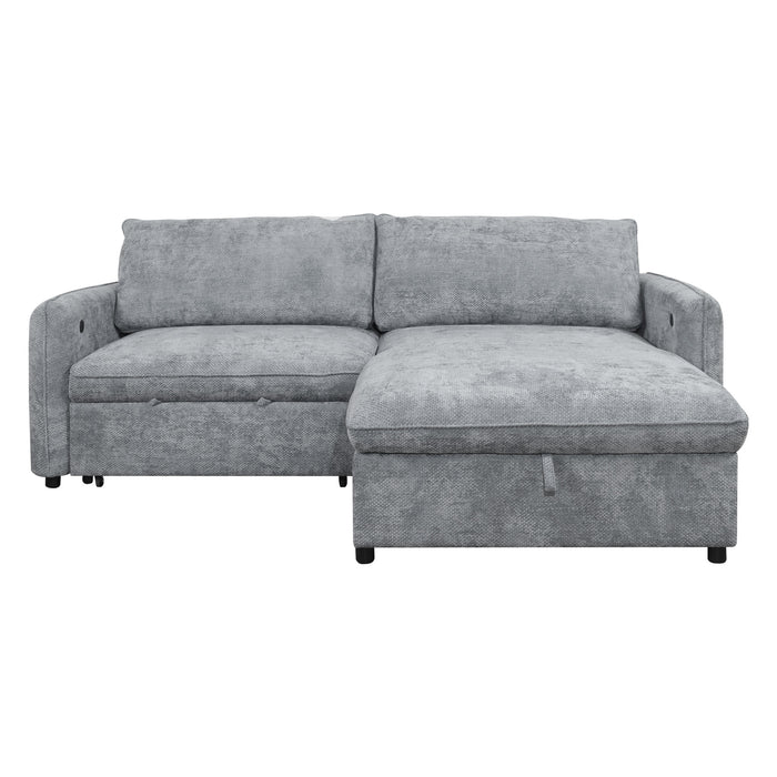 FINN STORAGE CHAISE-GRAY