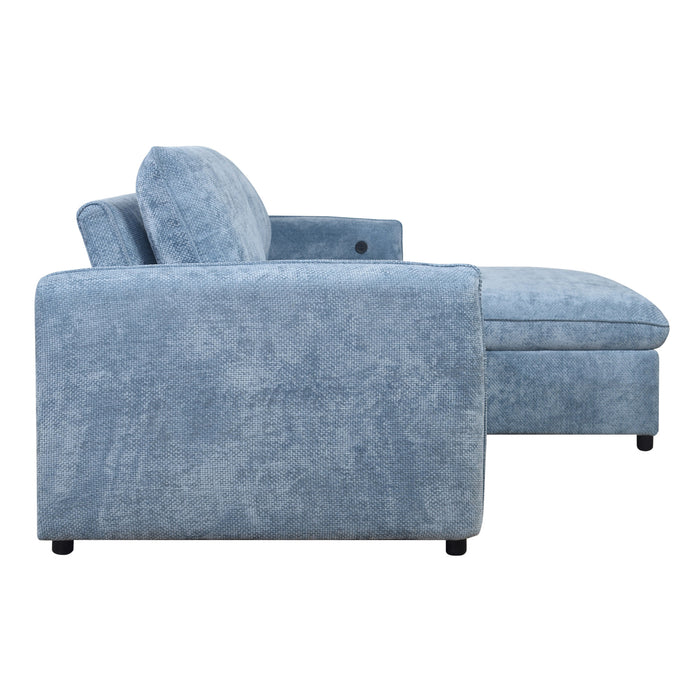 FINN LOVESEAT W/POP UP SLEEPER-BLUE