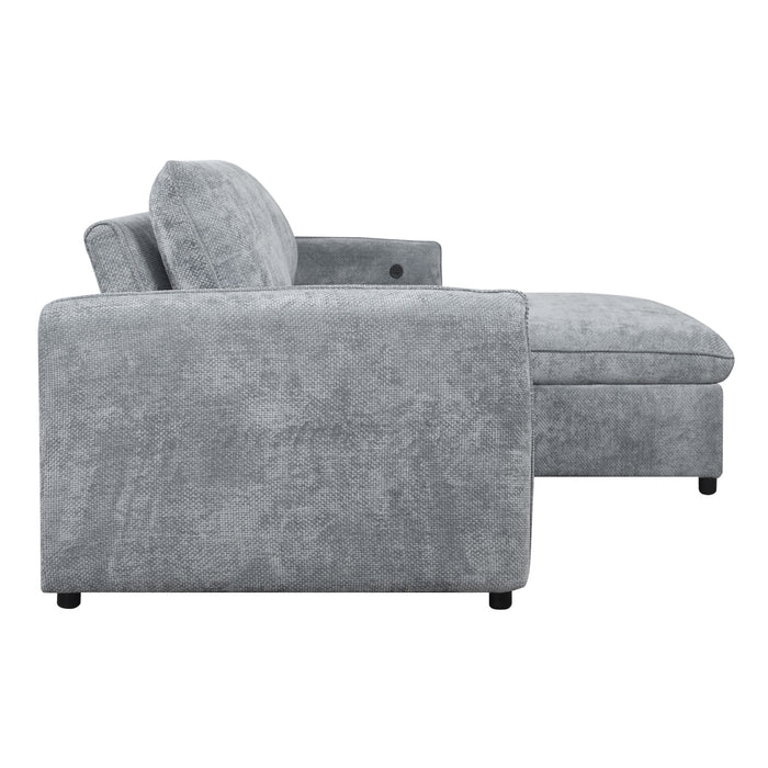 FINN LOVESEAT W/POP UP SLEEPER-GRAY