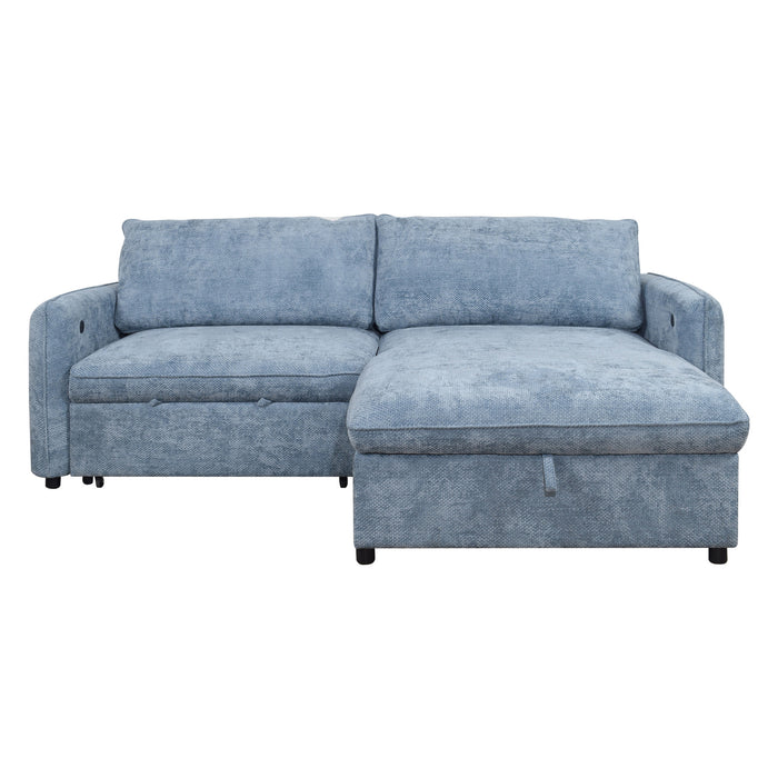 FINN LOVESEAT W/POP UP SLEEPER-BLUE