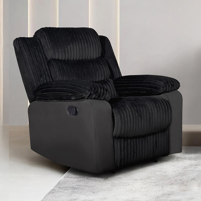 WILLOW GLIDER RECLINER-BLACK
