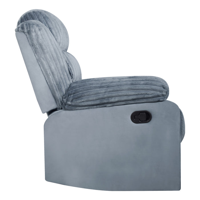 WILLOW SOFA W/DUAL RECLINER-GRAY