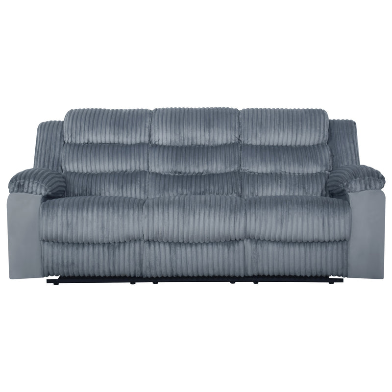 WILLOW SOFA W/DUAL RECLINER-GRAY