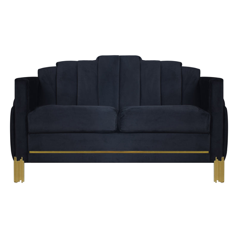 EMPIRE LIGHTED LOVESEAT-BLACK