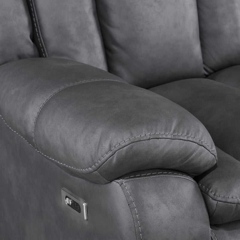 MORELLO  GLIDER RECLINER W/PWR FR- GRAY