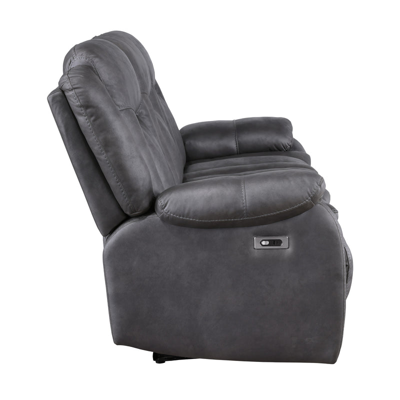 MORELLO  SOFA W/PWR FR- GRAY