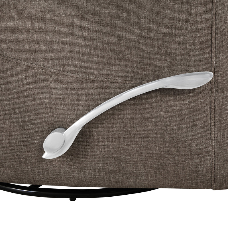 TAKAMI SWIVEL RECLINER-CHOCOLATE POLY