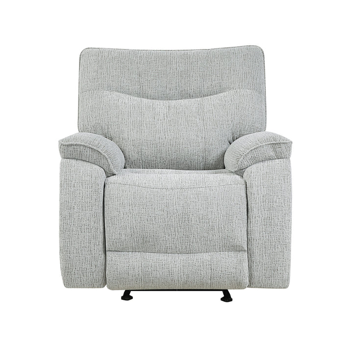 CHABLIS GLIDER RECLINER W/HEAT & MASSAGE-MIST GRAY