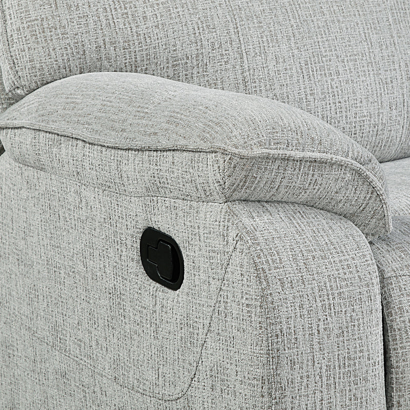 CHABLIS GLIDER RECLINER W/HEAT & MASSAGE-MIST GRAY