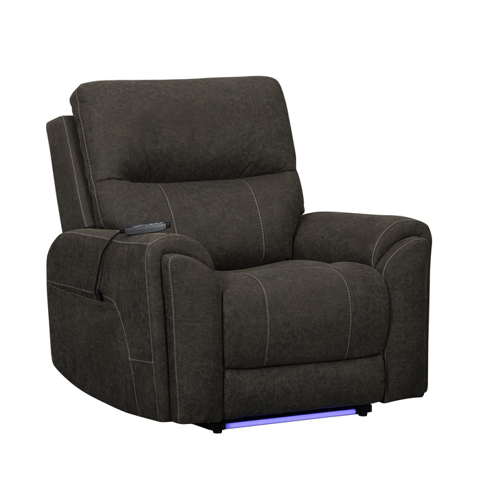 GAIA AUTO GLIDER RECLINER W/PWR HR & FR-SABLE