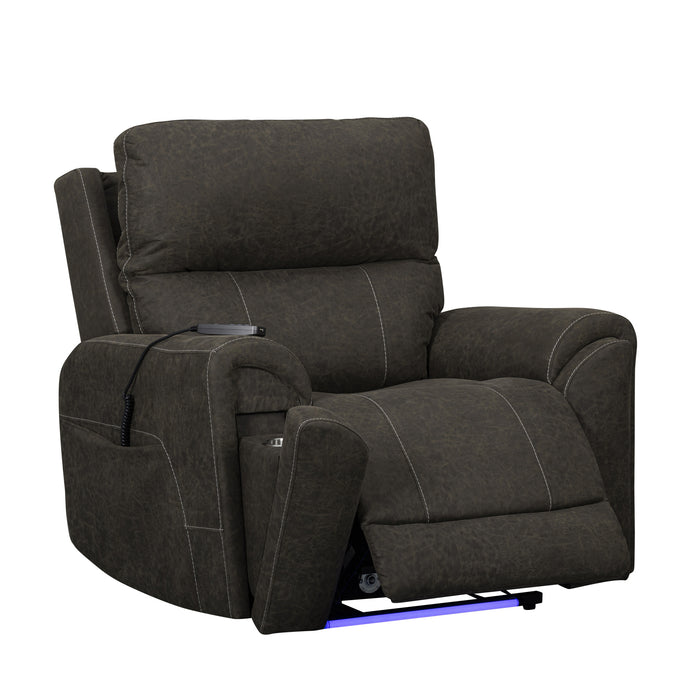 GAIA AUTO GLIDER RECLINER W/PWR HR & FR-SABLE