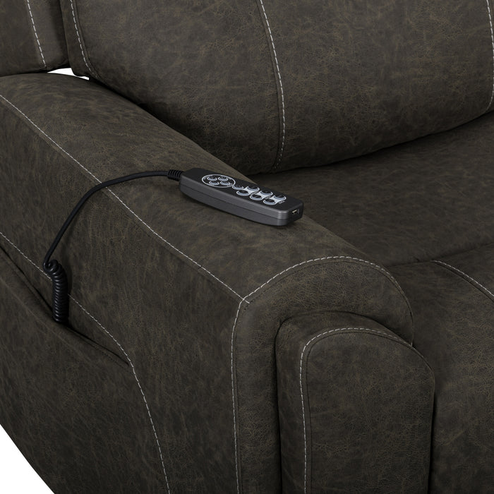 GAIA AUTO GLIDER RECLINER W/PWR HR & FR-SABLE